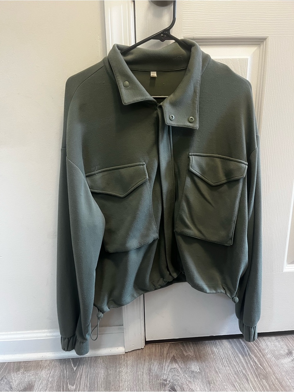 Olive Green Yoga Utility Jacket